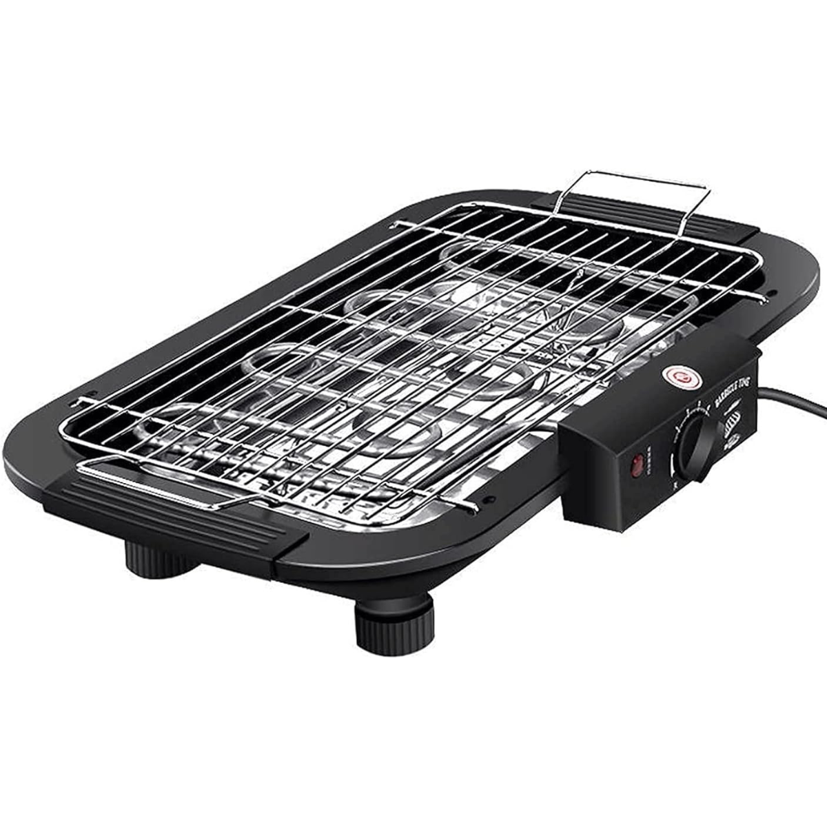 Parrilla eléctrica antiadherente para asados, 6 niveles.